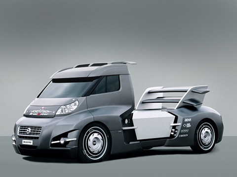 Fiat ducato,Fiat concept. Помесь робота-монстра, грузовика, болида Формулы&nbsp;1 и&nbsp;элементов тюнинга теперь зовётся Fiat Ducato Truckster.