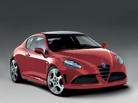 Alfaromeo junior. В&nbsp;дизайне компактного хэтчбэка Alfa&nbsp;Romeo Junior прослеживаются черты эксклюзивного суперкара Alfa Romeo 8C&nbsp;Competizione.
