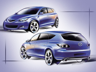 Mazda 3. Слабо нарисовать не&nbsp;хуже? Если нет, то&nbsp;добро пожаловать на&nbsp;конкурс!