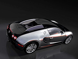 Bugatti veyron. Bugatti Veyron Pur Sang, представленный прошлой осенью на&nbsp;Парижском автосалоне, привлекал внимание публики неокрашенным кузовом и&nbsp;панелями из&nbsp;углепластика.