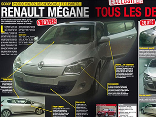 Renault megane. После скандала вокруг этой статьи у&nbsp;нас прибавилось уверенности в&nbsp;том, что новый Megane будет выглядеть именно&nbsp;так. Или французы совершают изощрённый отвлекающий манёвр?