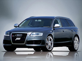 Audi rs6. Стандартная внешность приправлена лишь 20-дюймовыми дисками ABT. Стайлинг, видимо, ещё в&nbsp;работе и&nbsp;станет достоянием общественности в&nbsp;2009&nbsp;году, когда пакет для RS6&nbsp;поступит в&nbsp;продажу.