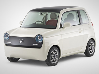 Honda ev-n,Honda concept. Несмотря на&nbsp;внешность в&nbsp;стиле модели Honda N360&nbsp;(1967&nbsp;год), начинка у&nbsp;концепта самая что ни&nbsp;на&nbsp;есть сверхсовременная.
