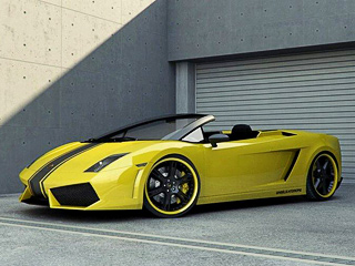 Lamborghini gallardo. На&nbsp;трёхкомпонентные кованые диски 6Sporz натянуты шины размерностью 235/30&nbsp;R20&nbsp;спереди и&nbsp;305/25&nbsp;R20&nbsp;сзади. Кстати, можно довести цену дисков до&nbsp;абсурда, заказав углепластиковый вариант за&nbsp;21&nbsp;500&nbsp;евро.