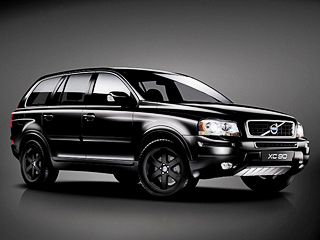 Volvo xc90. Стайлинг-пакет Black Edition был создан по&nbsp;результатам исследования вкусов российских клиентов, проведенного фирмой Volvo. Наши соотечественники предпочитают автомобили респектабельного чёрного цвета.