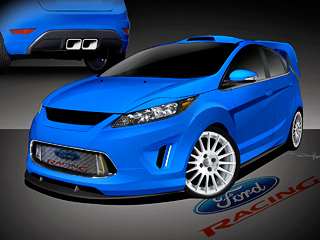 Ford fiesta. Шоу-кар подразделения Ford Racing Performance Parts будет оснащён спортивной выпускной системой и&nbsp;мощными тормозами Brembo.