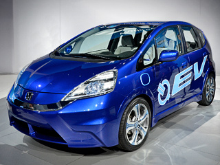 Honda fit ev,Honda fit. Прототип Honda Fit&nbsp;EV представлен пока только в&nbsp;одном цвете. Кузов и&nbsp;вставки в&nbsp;дисках&nbsp;— синие.