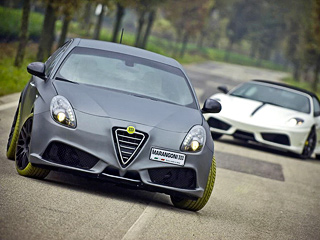 Alfaromeo giulietta. Дизайнеры ателье TRC&nbsp;Italia вдохновлялись суперкаром Ferrari&nbsp;F430, что сразу заметно по&nbsp;переднему бамперу и&nbsp;диффузору. К&nbsp;слову, отсюда и&nbsp;такое название хэтчбека&nbsp;— Alfa Romeo Giulietta G430&nbsp;iMove.