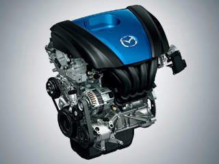 Mazda 3. Японцы зарегистрировали более 130&nbsp;патентов на&nbsp;технологии, задействованные в&nbsp;этом двигателе. Впервые для снижения расхода топлива маздовцы использовали новую систему контроля работы клапанов Dual S-VT (Dual Sequential Valve Timing System) и&nbsp;иной вариант цикла Миллера с&nbsp;поздним закрытием клапанов при впуске.