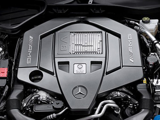 Mercedes slk amg. Новый мотор получил индекс M152. Его вес благодаря отсутствию двух турбин составляет 186&nbsp;килограммов.
