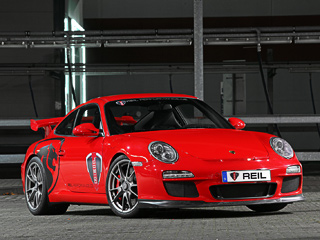 Porsche 911,Porsche 911 gt3. За&nbsp;изменениями во&nbsp;внешности придётся обращаться в&nbsp;другую контору&nbsp;— работники бюро REIL Performance предложат лишь обклеить купе «рекламой».
