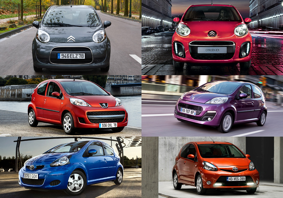 Citroёn C1, Peugeot 107,Toyota Aygo: Веселая семейка