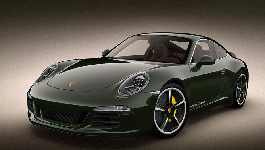 Porsche 911. Все автомобили из спецсерии окрашены в особый цвет — Brewster Green.