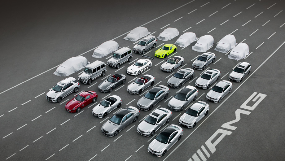 Mercedes a amg. В ближайшее время семейство AMG-автомобилей пополнится восемью новыми моделями. Какими именно, пока неизвестно.