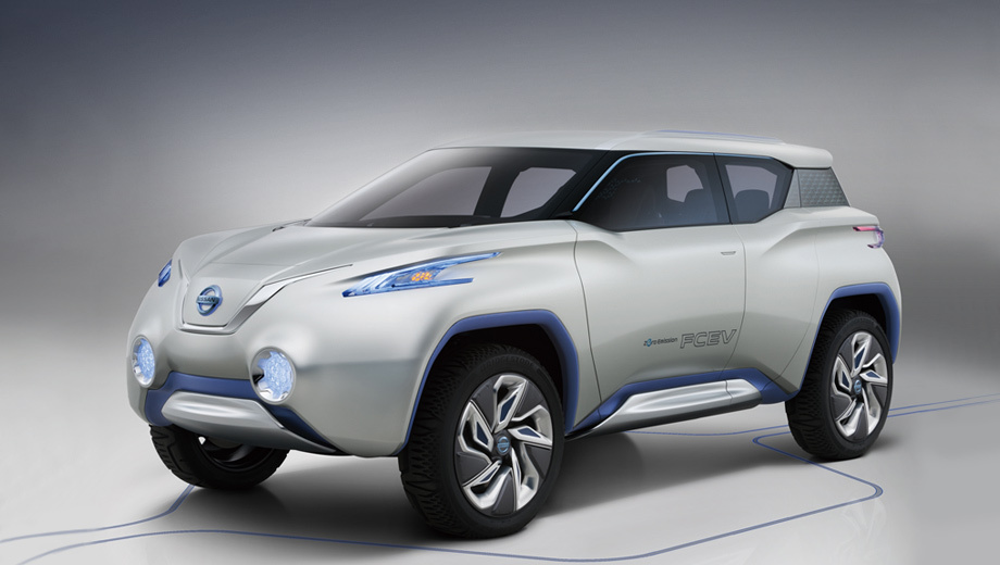 Nissan terra,Nissan concept. Этот электромобиль адресован молодёжи завтрашнего дня, которая стремится к экологичности: Nissan TeRRA задуман как «единственный кроссовер с нулевым выбросом».