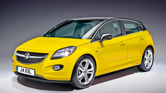 Opel corsa. На рендерах представлена версия Vauxhall Corsa, однако известно, что автомобиль с шильдиками Opel обычно мало чем отличается от своего английского «собрата».
