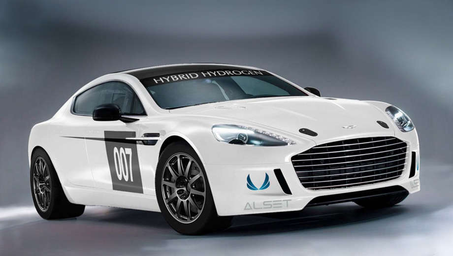 Aston martin rapide. По утверждению компании Aston Martin, их прототип Hybrid Hydrogen Rapide S станет первым водородным автомобилем, принимающим участие в массовом автоспортивном мероприятии.
