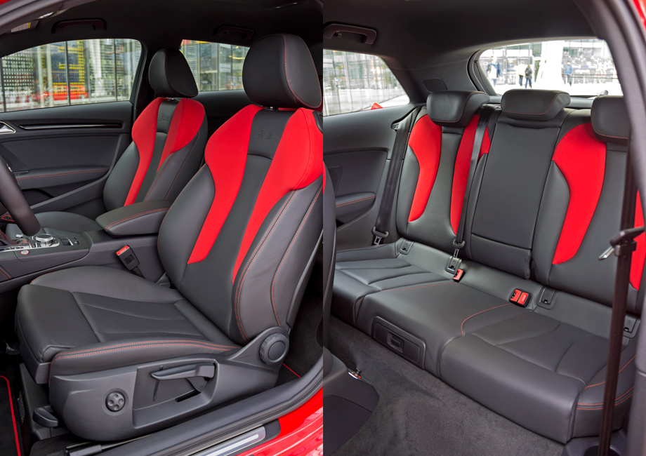             Базовые спортивные кресла (ковши с интегрированными подголовниками — за доплату) передних пассажиров только радуют — в поворотах держат отлично, спину в дороге не напрягают. Но задним седокам придётся мириться с их массивными спинками — ноги упираются в жёсткую тыльную сторону. На галёрке мешает также высокий центральный тоннель и низковатый потолок. Без острой необходимости сзади лучше не ездить.
