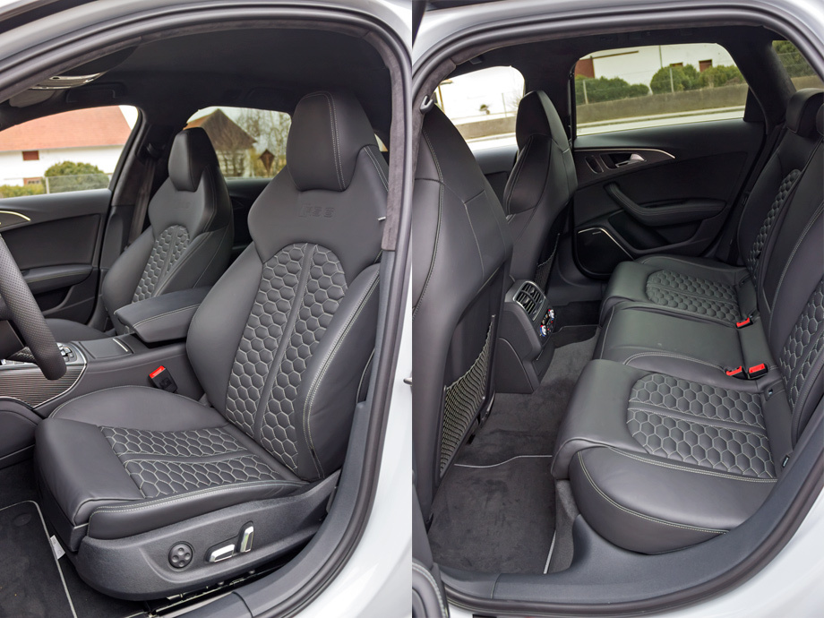             Передние сиденья и эффективны, и эффектны. Сзади места седокам хватает над головой и перед коленями, но из-за массивного центрального тоннеля третьему пассажиру не позавидуешь. Особенность «эр-эс-шестой» — обитатели галёрки отчётливо слышат выпускную систему и ощущают вибрации от неё на диване.
