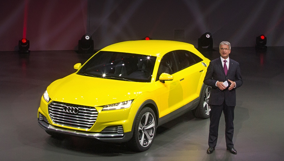 Audi q3. Шеф «четырёх колец» поделился планами своей компании на Пекинском мотор-шоу, где он представлял новый концептуальный кроссовер Audi TT offroad.