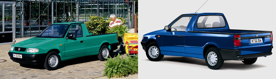             К тому же второму поколению формально относится Caddy Typ 9U (1995–2004), хотя это совсем другая машина — подвергшаяся бедж-инжинирингу модель Skoda Pickup, в свою очередь сделанная из Фелиции. Такой Caddy выпускался в Чехии параллельно с близнецом с шильдиком Skoda.
