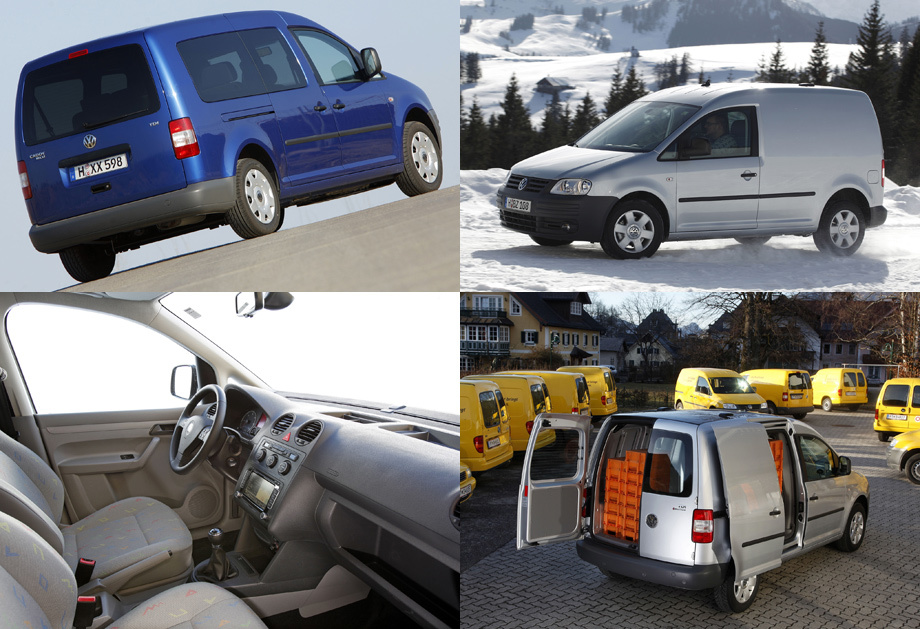             Третье поколение (Typ 2K) появилось в 2003 году. За основу была взята платформа PQ35/A5 от «пятого» Гольфа, с которым вэн делил половину компонентов. Число исполнений снова было увеличено: грузопассажирская и грузовая версии, несколько вариантов по колёсной базе и длине (2681–3006 и 4406–4876 мм соответственно). Диапазон моторов тоже расширился: бензиновые агрегаты начинались с объёма 1.4, а заканчивались двухлитровым 109-сильным, потреблявшим и метан. Но самый мощный Caddy работал на солярке — агрегат 2.0 TDI развивал 140 сил.
