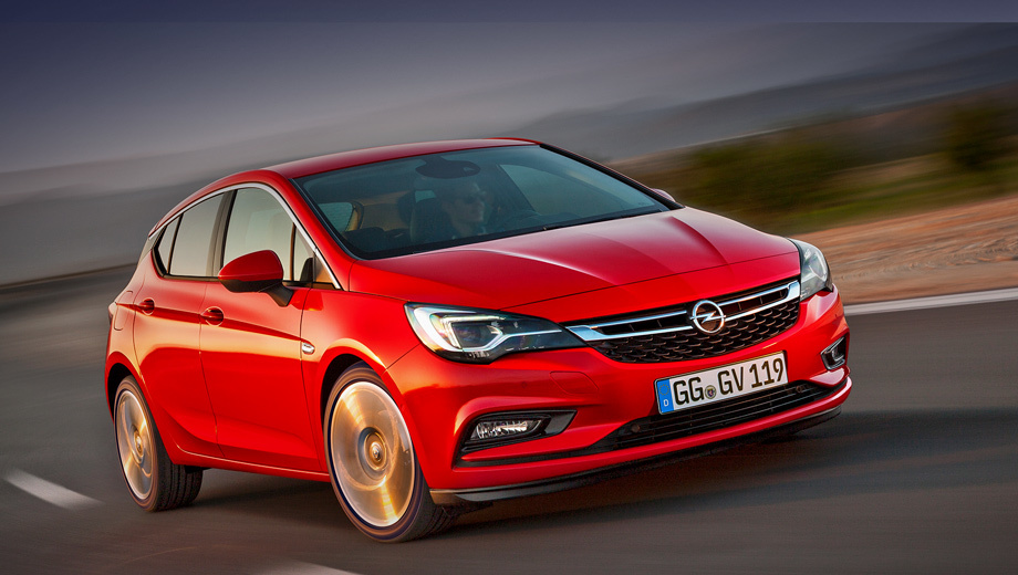 Opel astra. Помимо двигателя 1.4 в моторной гамме новой Астры есть литровый турбоагрегат мощностью 105 л.с. Также хэтчбек получит бензиновые и дизельные двигатели объёмом 1,6 л, развивающие от 95 до 200 сил.