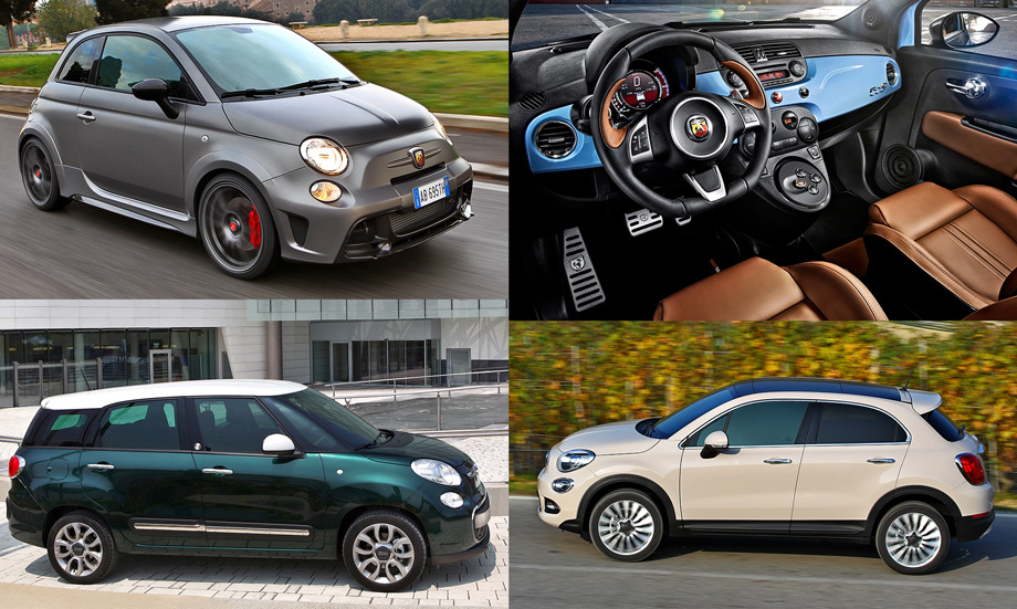 Fiat 500 стал основателем целого семейства. Различные модели <a href="http://www.drive.ru/news/fiat/555c8c7c95a6569e9d000041.html" target="_blank" rel="noopener" class="c-link">Abarth</a> (на фото — вверху) с турбомоторами 1.4 (130–180 л.с.) строятся с 2008 года. Компанию им в 2012-м составила пятидверка <a href="https://www.drive.ru/news/fiat/51c17f5c94a656fba500002b.html" target="_blank" rel="noopener" class="c-link">500L</a> (на фото — внизу слева), а в 2014-м — кроссовер <a href="http://www.drive.ru/news/fiat/542d4dcd95a6564c6f8b4591.html" target="_blank" rel="noopener" class="c-link">500X</a> (внизу справа).