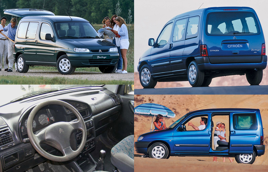             Первое поколение Berlingo, построенное на базе соплатформенных моделей <a href="https://www.drive.ru/other/shortnews/2009/03/23/2307141.html" target="_blank" rel="noopener" class="c-link">Citroen ZX</a> и Peugeot 306, вышло на рынок в конце 1996 года. Тогда же дебютировал брат-близнец <a href="https://www.drive.ru/news/peugeot/54f0200e95a656acd50000f9.html" target="_blank" rel="noopener" class="c-link">Peugeot Partner</a>. Новый грузопассажирский вэн пришёл на смену «каблуку» Citroen C15 (1984–2005 гг.) и оснащался моторами объёмом от 1,1 до 2,0 л, чья мощность варьировалась в пределах 60–90 л.с. Альтернативы пятиступенчатой «механике» не было. Зато существовала электрическая версия Berlingo Electrique: заряда никель-кадмиевых аккумуляторов ёмкостью 100 А•ч хватало на 95 км пробега. В 1997-м Berlingo вместе с Партнёром получили европейскую премию Van of the Year («Вэн года»). Утилитарные модели быстро набрали популярность. В Аргентине машины первой генерации производятся до сих пор.
