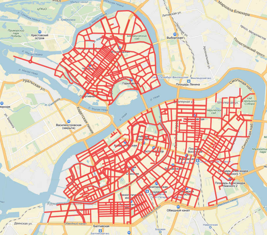 Карта где можно парковаться в спб