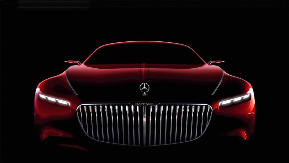 Mercedes -maybach,Mercedes vision -maybach 6. Опубликованный вечером 14 августа второй тизер демонстрирует решётку с вертикальными планками, как на исторических Майбахах или моделях этого бренда конца 1990-х.