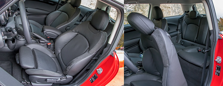             Прибавив в длину относительно «дедушки» целых 80 см, Mini стал удобнее прежде всего для передних седоков. Сесть сзади втроём можно и не пытаться.
