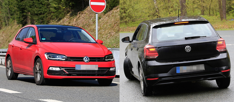             Хромированная изогнутая полоса, как у <a href="https://www.drive.ru/news/volkswagen/52e8b7aa94a656aa68000049.html" target="_blank" rel="noopener" class="c-link">рестайлингового хэтчбека</a> прошлого поколения, приклеена на тестовых образцах для отвода глаз. На фонарях наклейки, делающие их похожими на нынешние, но присмотревшись можно заметить настоящий контур. На красной пятидверке с диодными фарами интересен зигзаг дневных огней.
