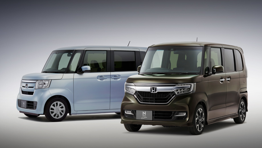 Honda n-box. Автомобиль разработан, как сообщает производитель, в соответствии с концепцией «счастье для японских семей».