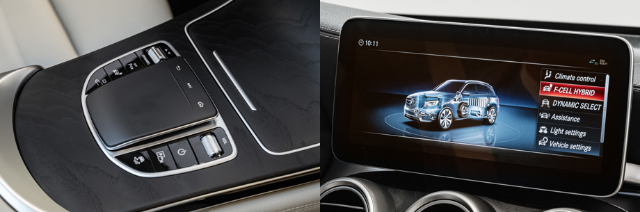             В салоне появился тачпад с распознаванием рукописного ввода. На центральном экране (10,25 дюйма) — наглядное отражение настроек автомобиля, в том числе силовой установки. Приборка, кстати, цифровая (12,3 дюйма).
