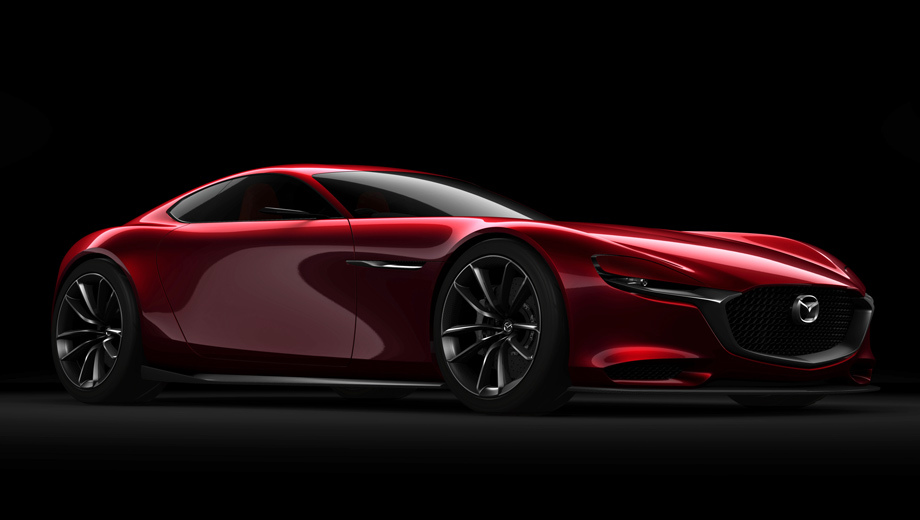 Mazda rx9,Mazda concept. Следующее купе (тут показан шоу-кар 2015 года) сохранит компоновку предшественников: задний привод и мотор, расположенный спереди с заметным смещением вглубь колёсной базы.