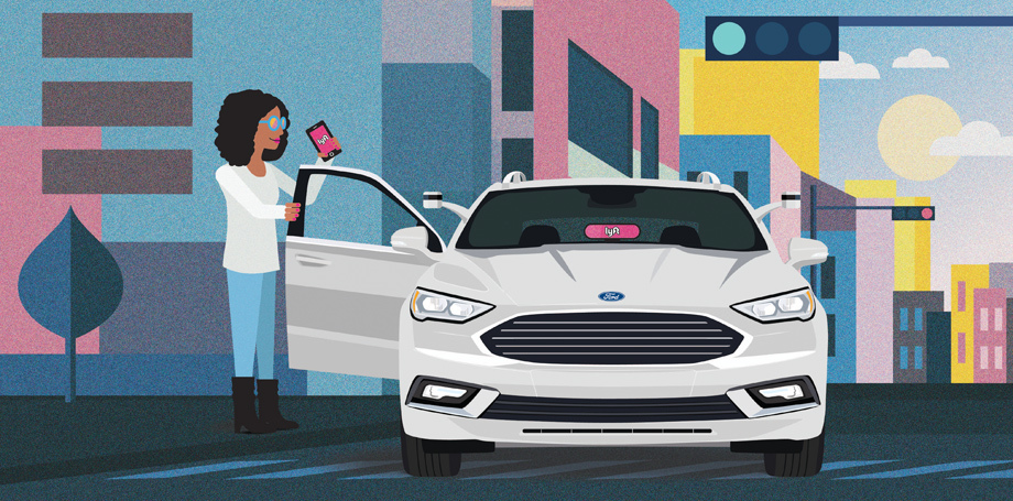             Среди задач проекта: обучение программ Lyft и Форда «общению», анализ использования таких такси и определение городов, где их применение наиболее целесообразно.
