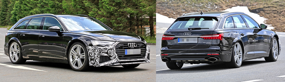             Перед нами «мул» ― перекроенный кузов от Audi A6 55 TFSI, накрывающий агрегаты версии RS6 Avant. У грядущего супер-универсала будет аэродинамический обвес с расширенными арками, овальные выпускные патрубки и углеродокерамические тормоза с шестипоршневыми суппортами спереди.
