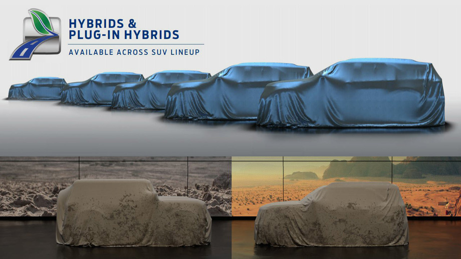             На днях Ford напомнил, что готовит к 2020 году «самую свежую линейку в отрасли». Должно обновиться 75% моделей, грядёт тотальная <a href="/e/BrcpgEAAAC0" class="c-link">электрификация</a>. Марка <a href="/e/BudCQEAAAOM" class="c-link">пообещала</a> два новых внедорожника: <a href="/e/BlKvQEAACCY" class="c-link">Bronco</a> (на фото слева внизу) и автомобиль, будто бы не имеющий названия.
