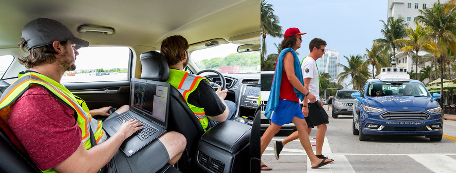             В ближайшие три года Ford развернёт парк беспилотников в нескольких городах США. Безопасность является главным приоритетом, поэтому на протяжении тестового периода в каждой машине будет находиться команда из двух человек, прошедших строгий курс обучения и сертификацию.
