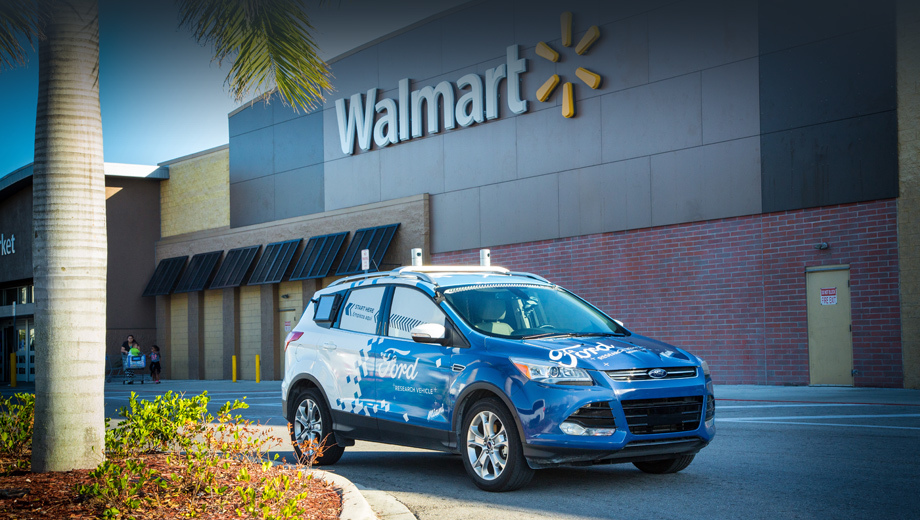 В проекте сотрудничают Ford, Walmart и служба доставки Postmates. Пока это просто эксперимент для отладки технологии и сбора данных о реакции покупателей на новацию.