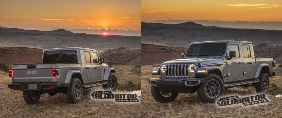 Внутри Gladiator должен повторить Wrangler. Здесь мы увидим четвёртое поколение мультимедийной системы Uconnect с сенсорным дисплеем на 7,0 или 8,4 дюйма, поддержкой Apple CarPlay и Android Auto. Как и у Рэнглера, у пикапа может быть мягкая крыша или две версии жёсткой, плюс разные варианты дверей. На версии Rubicon можно будет докупить фронтальную камеру для обзора препятствий.