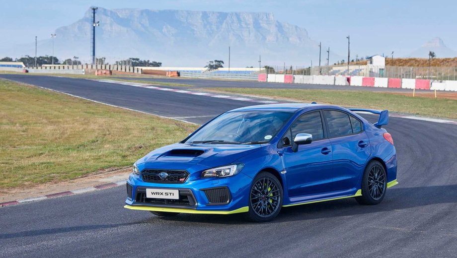             Ещё пару слов о моторе. Обычные <a href="/e/BvrmwEAAA48" class="c-link">WRX STI</a> — это всё же не два литра, а два с половиной, тоже с турбонаддувом. В Штатах сейчас такой агрегат развивает 314 л.с., 393 Н•м, а вот отделение Subaru Southern Africa в серии <a href="/e/ByvbgEAAAK0" class="c-link">Diamond Edition</a> (на фото) раскрутило такой оппозитник до 354 л.с. и 464 Н•м.
