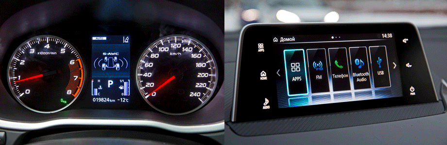             Приборы понятны, но где цифровой спидометр? Задумчивый сенсорный экран и бестолковый тачпад на тоннеле не всегда реагируют на пальцы даже в тоненьких перчатках. А громкость удобно регулировать только кнопками на руле.

