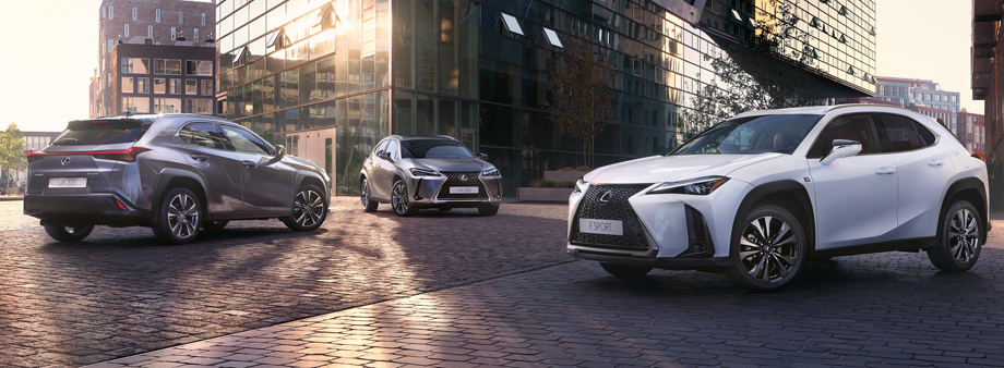 Для UX 200 предусмотрены комплектации #live, #enjoy, #discover и #FSport, а для UX 250h — #enjoy, #feel и #FSport. При этом у «эф-спорта» есть отличия не только во внешнем оформлении, но и в подвеске (она оснащена иными пружинами и стабилизаторами, а ещё с ней можно получить оригинальный по настройкам вариант адаптивной подвески AVS).