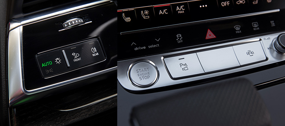             Тест <a href="https://www.drive.ru/test-drive/lamborghini/5b5f4092ec05c4ee27000000.html" target="_blank" rel="noopener" class="c-link">Уруса</a> показал: автоматическое управление светом не даёт на ходу оставить только габариты в темноте — например, чтобы корректно разъехаться со встречными во дворе. Правая кнопка в основании центральной консоли активирует все системы превентивной безопасности.
