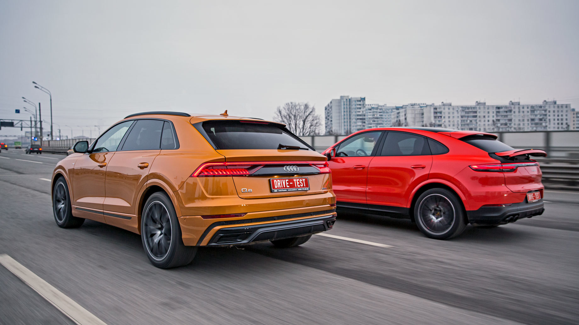 Разводим Audi Q8 и Porsche Cayenne Coupe по флангам от BMW X6 — ДРАЙВ