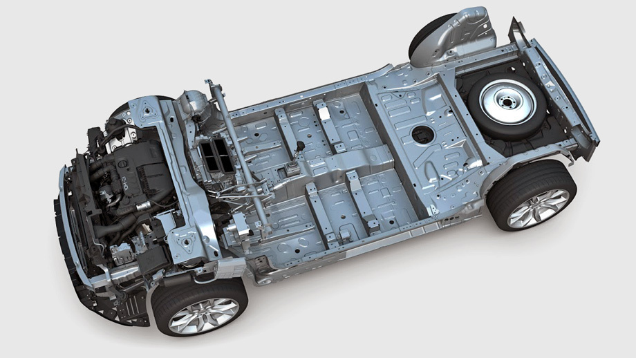             Citroen C5 Aircross построен на модульной платформе EMP2, Efficient modular platform 2, как у хэтчбека Peugeot 308: стойки McPherson спереди, полузависимая балка сзади. По сравнению с моделью 308 (на иллюстрации) колёсная база увеличена на 110 мм. Для сведения, у семиместного кроссовера 5008 она больше ещё на столько же. Полного привода нет.
