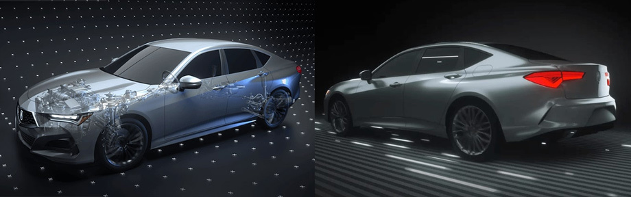 Интерьер Acura TLX Type s 2021 года