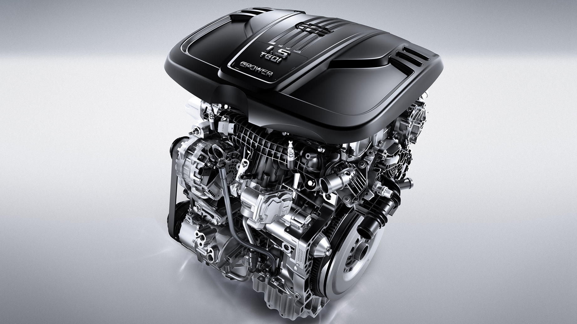             Трёхцилиндровый турбомотор 1.5 относится к семейству GEP3 (Global Engine Petrol третьего поколения). У него непосредственный впрыск, масляный насос переменной производительности и двухмассовый маховик. Степень сжатия ― 10,5:1, однако без ограничений разрешено применять бензин АИ-92. В китайской и белорусской спецификации двигатель развивает 177 л.с., но для России заявленная мощность снижена до выгодных с точки зрения налогов 150 л.с. при неизменном на всех рынках крутящем моменте 255 Н•м.
